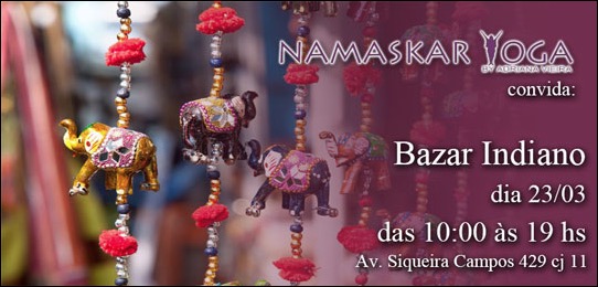 Bazar Indiano na Namaskar Yoga