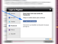 Disqus Login Facebook