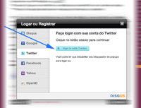 Disqus Login Twitter