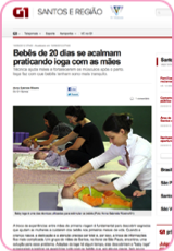NamaskarYoga - Junho- Baby Yoga é notícia no G1